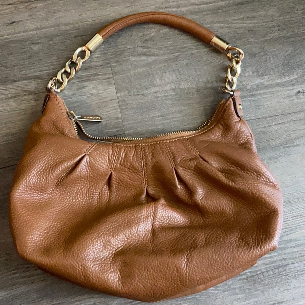 Camel colored Michael Kors handbag